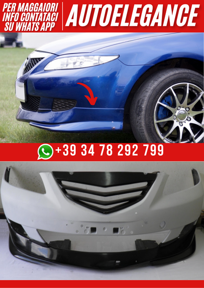 ❤️Spoiler anteriore compatibile con MAZDA 6 2002–2005 paraurti frontale sporti❤️