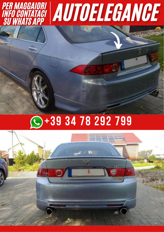 ❤️Spoiler posteriore compatibile con HONDA Accord Berlina 2002–2006❤️