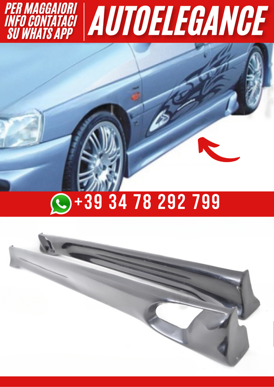 ❤️Minigonne laterali compatibili con Ford Escort 1992–2000 versione 2❤️