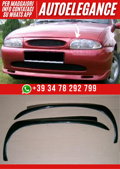 ❤️Palpebre Fari Compatibili con FORD Fiesta 1995–1999 Mk4 ❤️