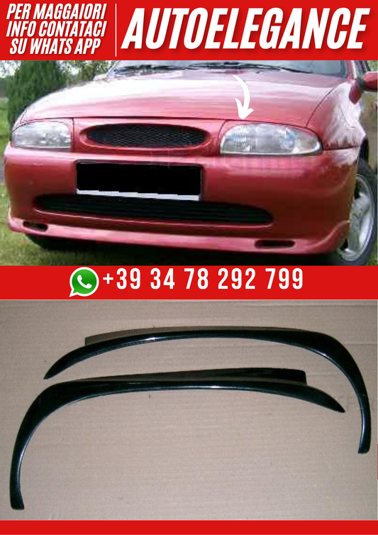 ❤️Palpebre Fari Compatibili con FORD Fiesta 1995–1999 Mk4 ❤️