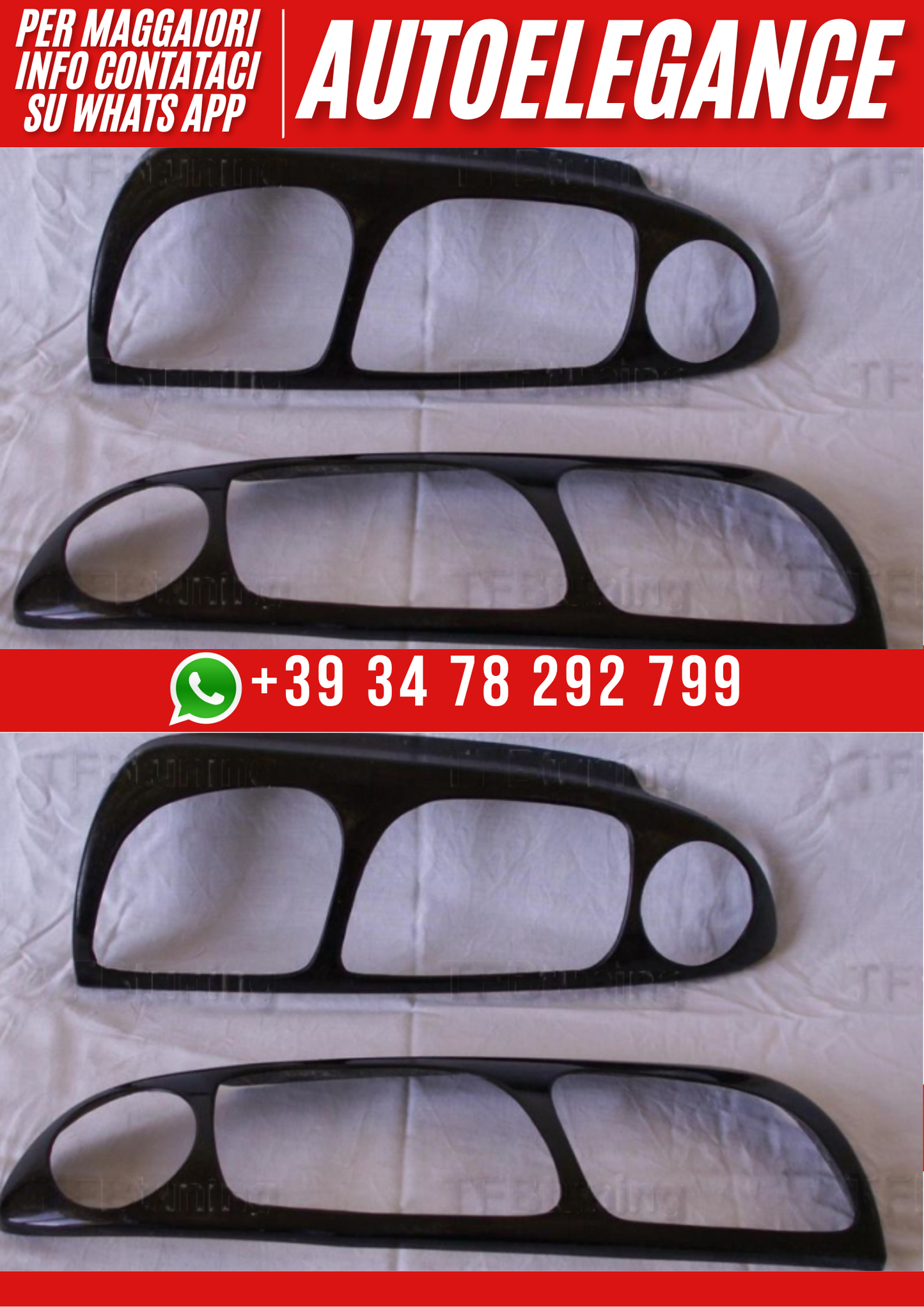 ❤️Cover fari Posteriori Compatibili con FORD Fiesta 1995–1999 Mk4 ❤️