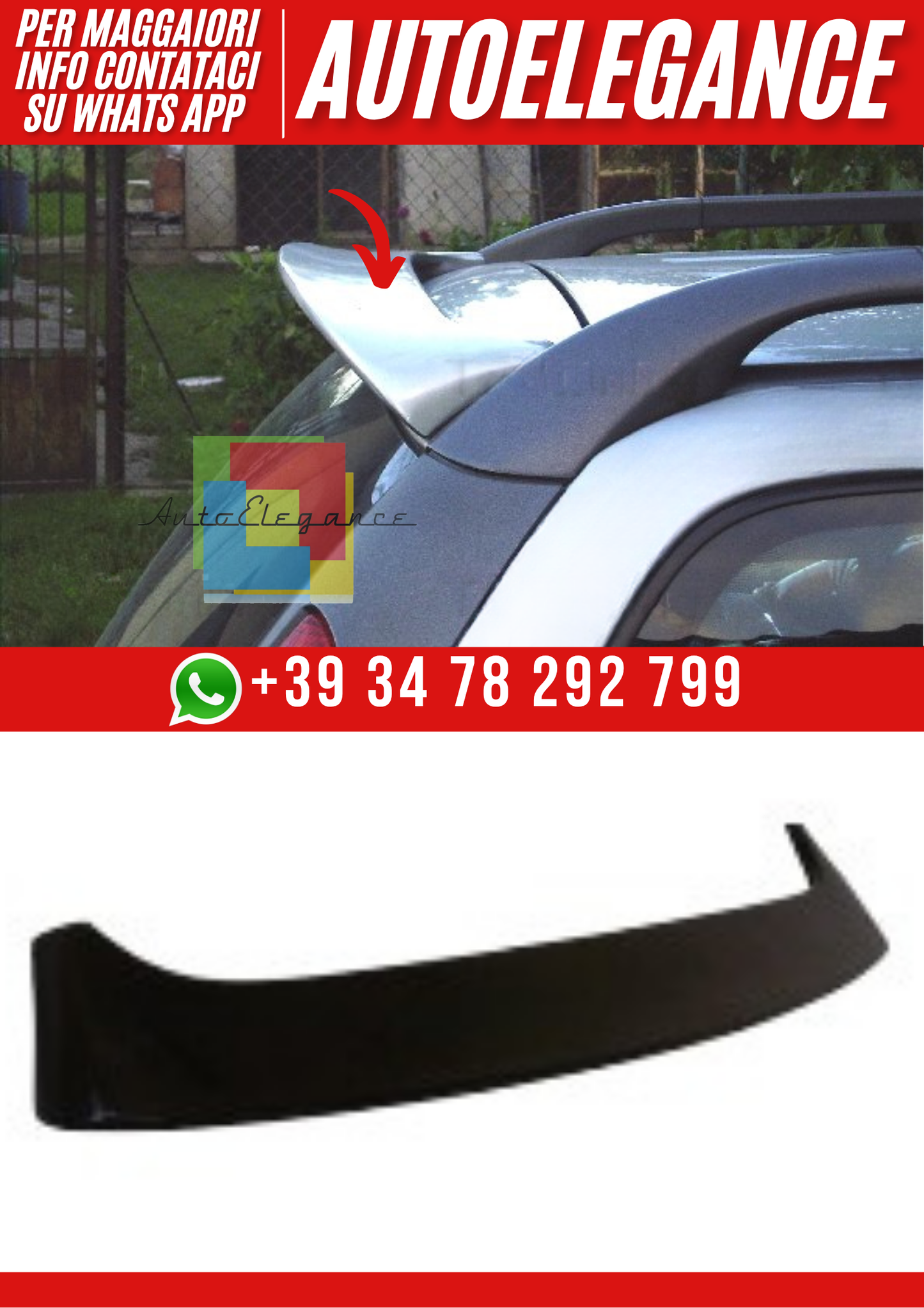 ❤️Spoiler Cap Posteriore Compatibile con FIAT Marea Weekend❤️ (Copia)