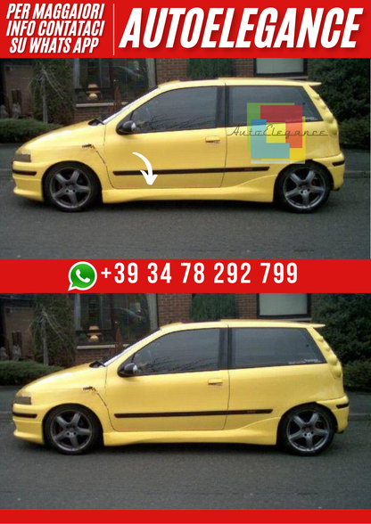 ❤️Minigonne Laterali Compatibili con FIAT Punto I 3 Porte 93–99  ❤️
