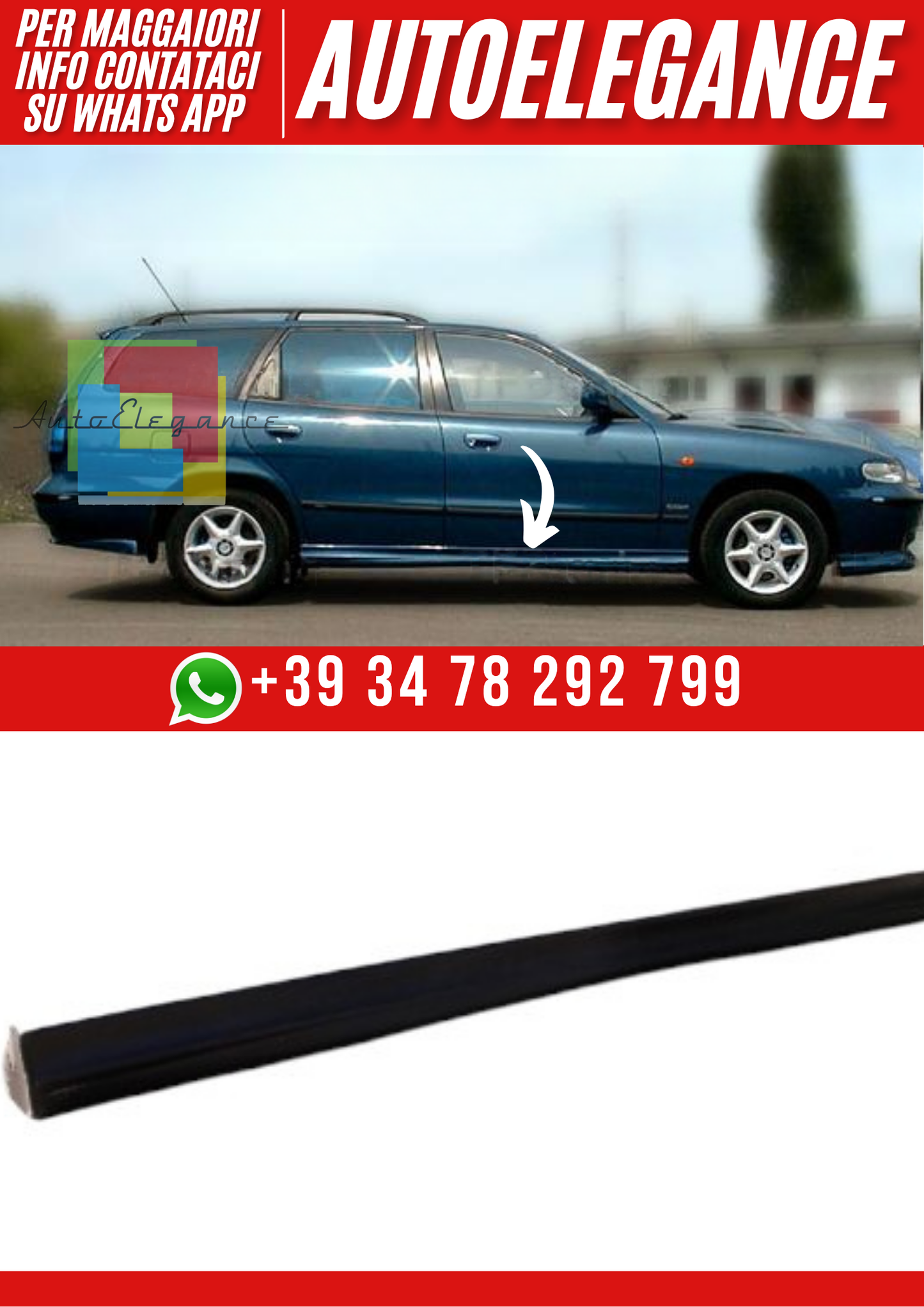 ❤️Minigonne Laterali Spoiler compatibili con DAEWOO FSO e Nubira II❤️