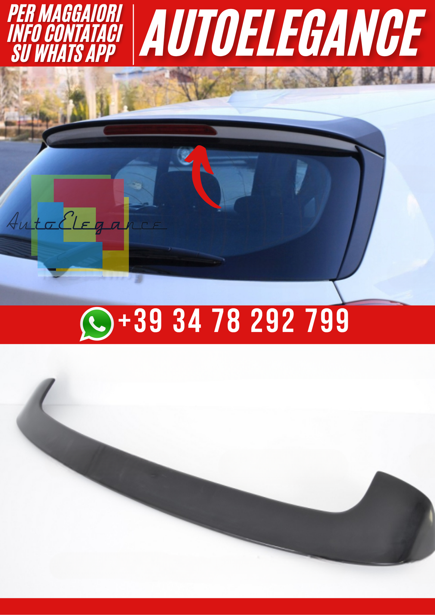 ❤️Spoiler posteriore compatibile con BMW Serie 1 F20 5 porte (2011–2019)❤️