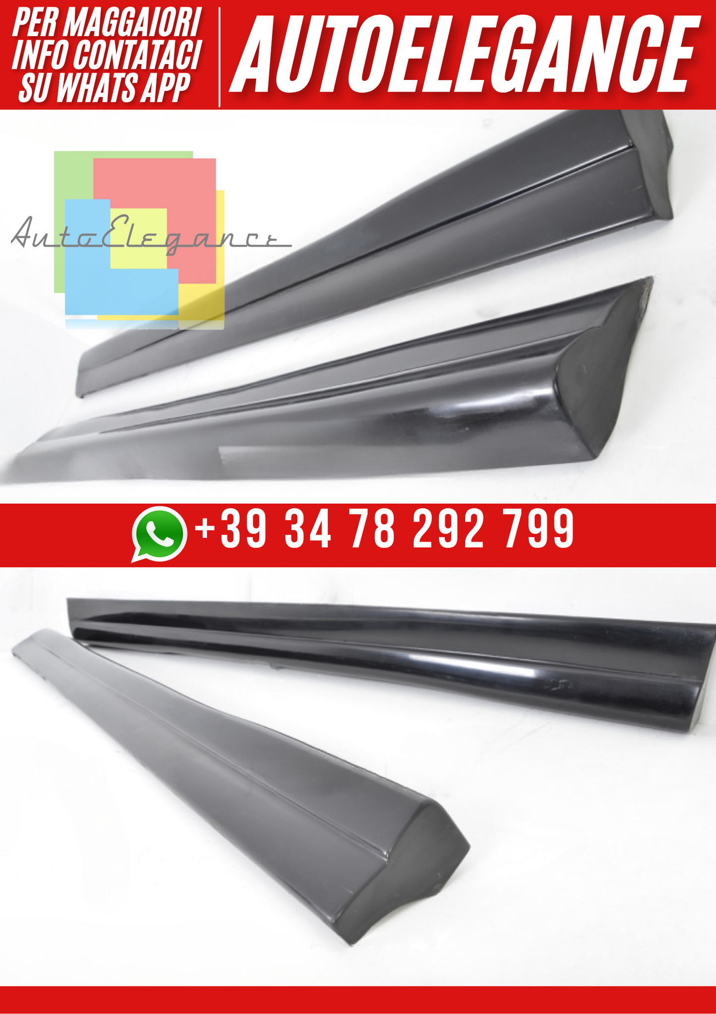 ❤️Minigonne laterali compatibili con BMW Serie 3 E30 2/4 porte (1982–1994)❤️