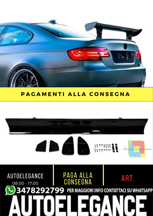 💕 Spoiler Stile GTS Nero Lucido per BMW M2 M3 M4 E90 F80 F82 | Body Kit 💕