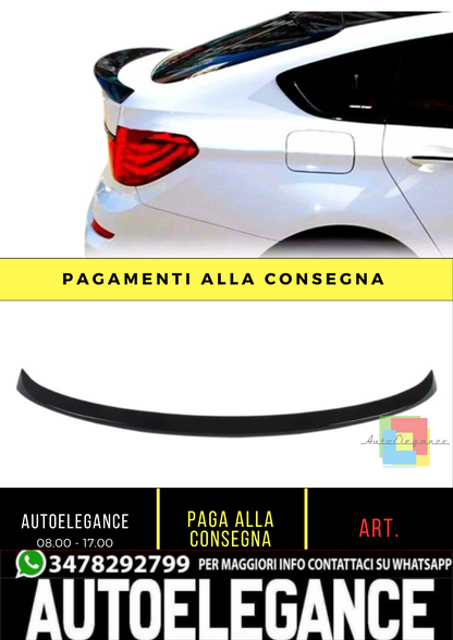 💕 Spoiler Posteriore Nero Lucido Stile MP per BMW Serie 5 GT F07 2010–2012 💕