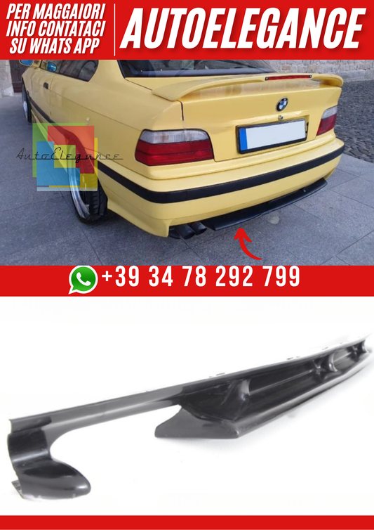 ❤️Diffusore Posteriore Compatibile con BMW Serie 3 E36 (1990–2000)❤️