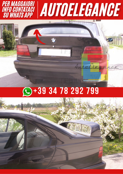 ❤️Spoiler Posteriore Alto Compatibile con BMW E36 Berlina❤️