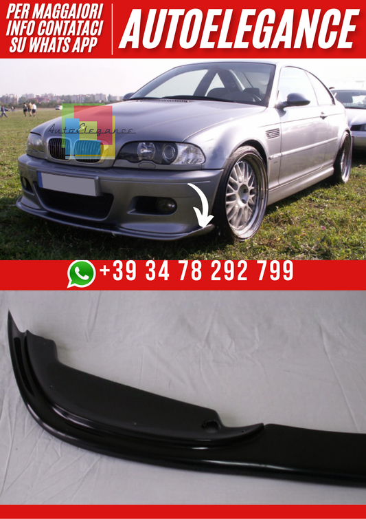 ❤️Spoiler Diffusore Anteriore Compatibile con BMW E46 M3 (1999–2006)❤️