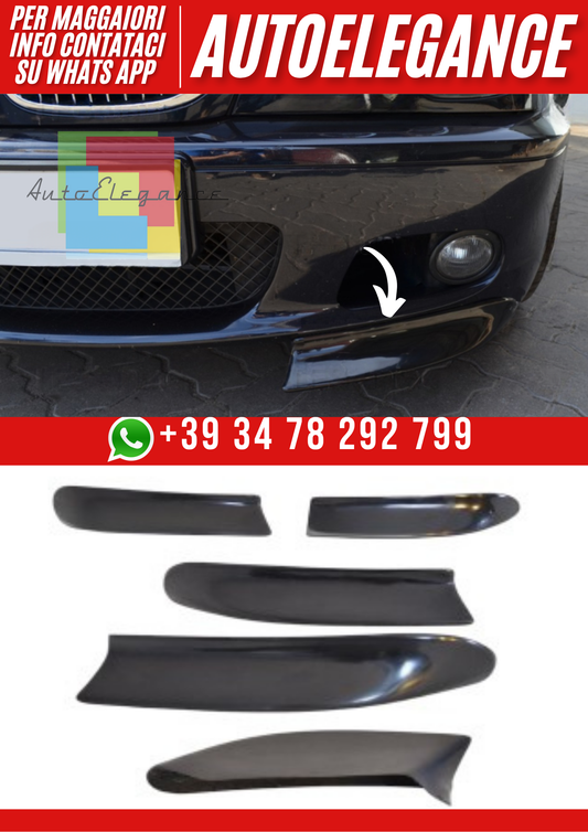 ❤️Splitter Lamelle Anteriori Compatibili con BMW E46 M-Pack Ver. 1❤️