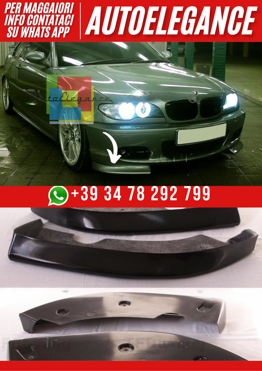 ❤️Splitter Lamelle Anteriori Compatibili con BMW E46 M-Pack Ver. 2❤️
