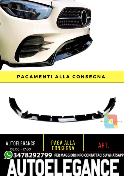 💕 Splitter Anteriore Nero Lucido per Mercedes E-Class W213 AMG Line 💕