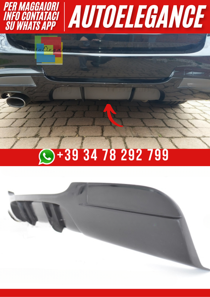 ❤️Diffusore Posteriore Compatibile con BMW E90 E91 M Pack 1 Uscita Scarico❤️