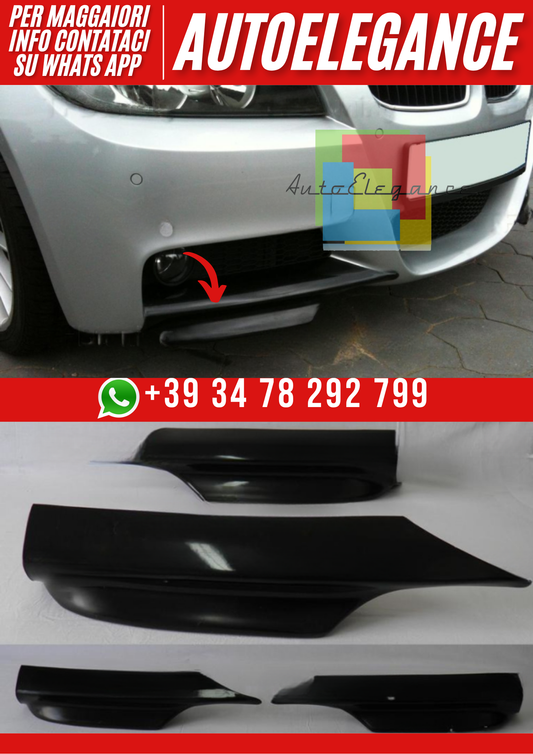 ❤️Splitter Flap Anteriori Compatibili con BMW E90 M Paket 2005–2009❤️
