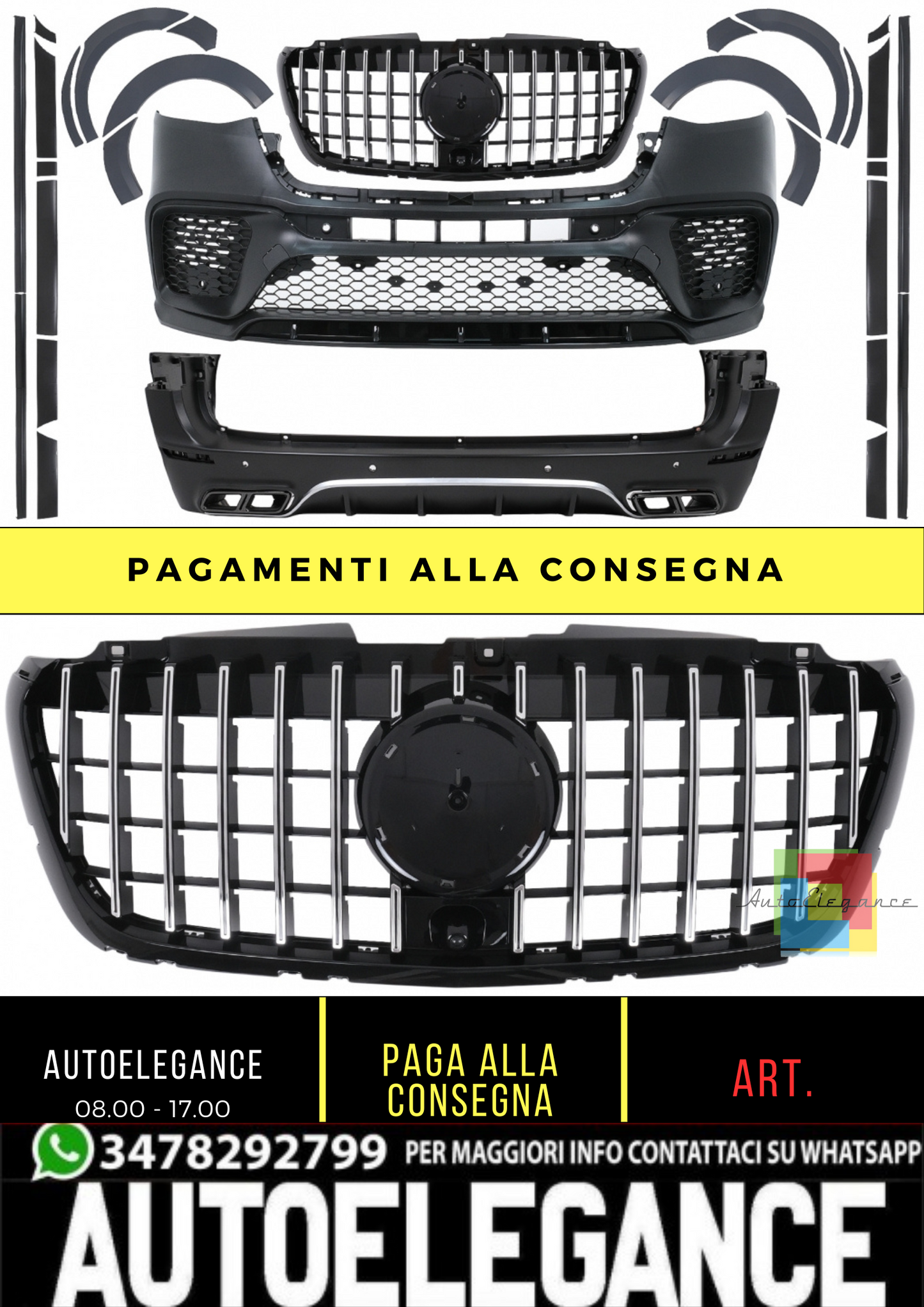 Kit carrozzeria completo adatto per Mercedes Sprinter W907 W910 6,9 metri