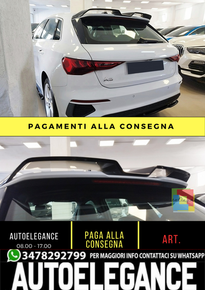 Alettone spoiler tetto adatto per Audi A3 8Y (2020-) Sportback non verniciato