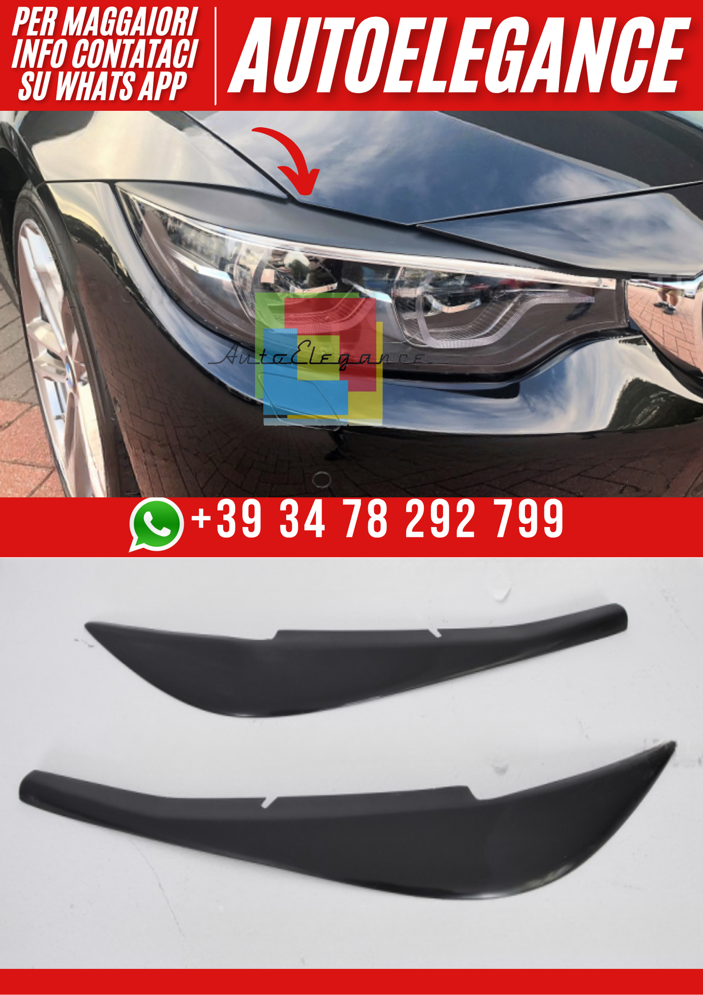 ❤️Palpebre  Fari (Ciglia) per BMW Serie 4 F32 F33 F36❤️