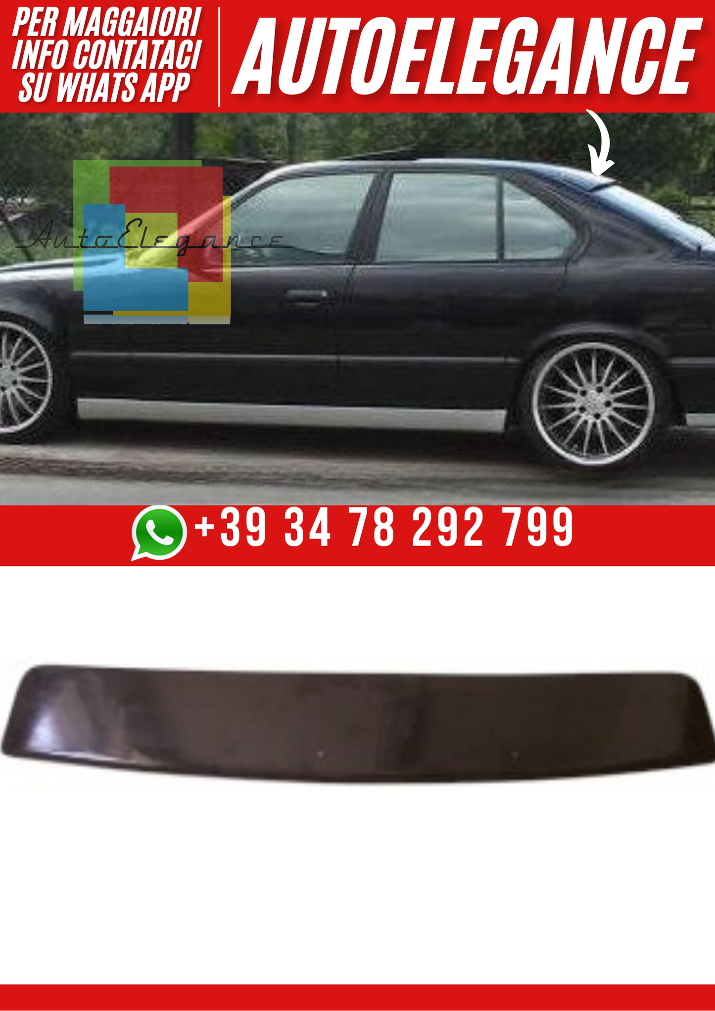 ❤️Copertura per Finestrini Laterali BMW Serie 5 E34 Berlina (1988–1996)❤️