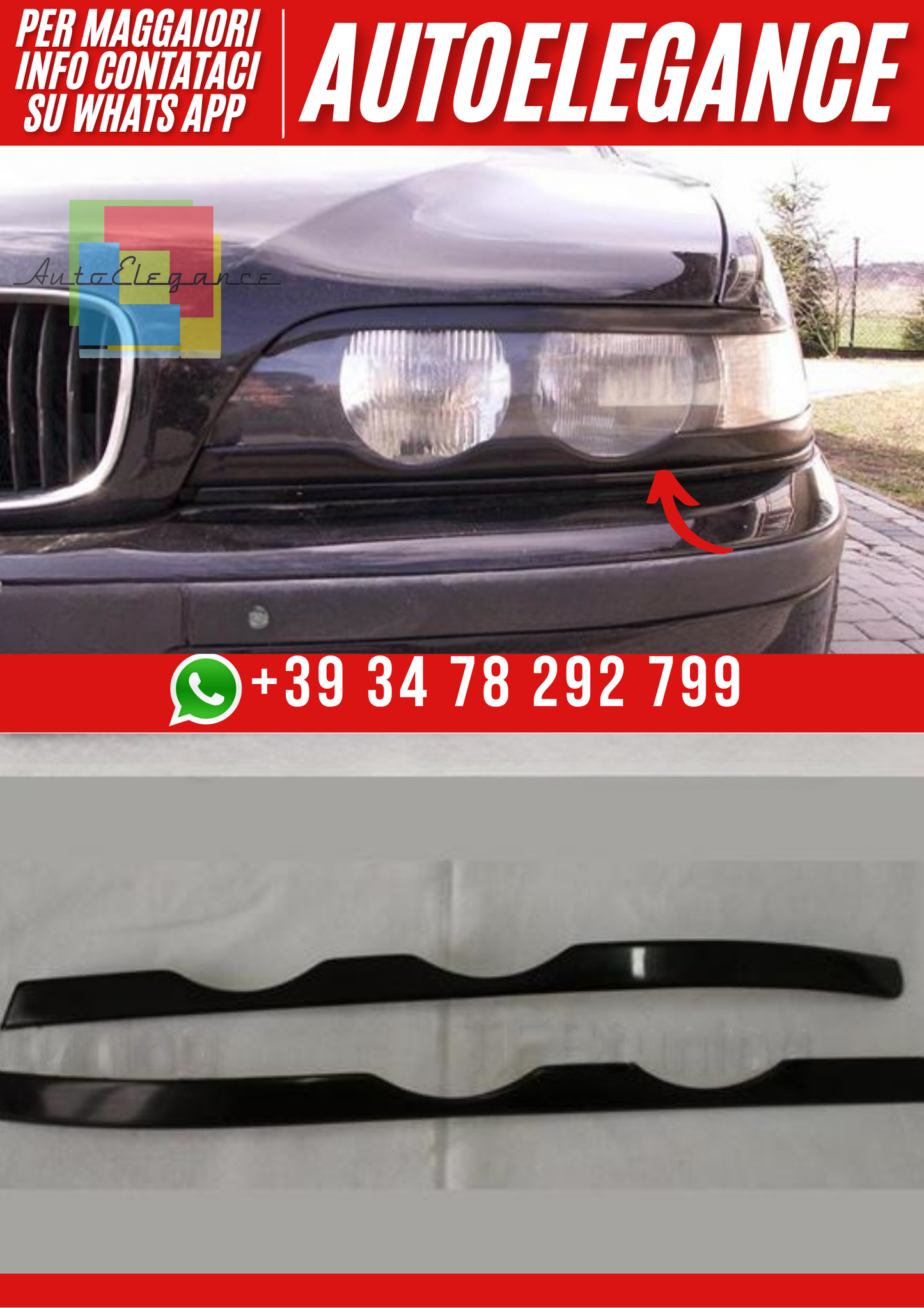 ❤️Palpebre  Fari inferiori BMW Serie 5 E39  (1995–2003)❤️