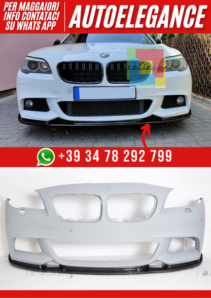 ❤️Spoiler Paraurti Anteriore Compatibile con BMW Serie 5 F10 F11 M-Pack v1❤️