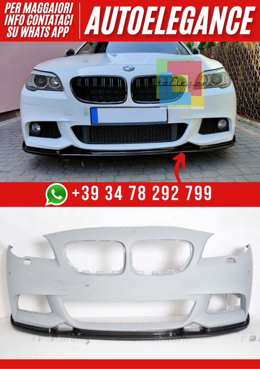 ❤️Spoiler Paraurti Anteriore Compatibile con BMW Serie 5 F10 F11 M-Pack v1❤️