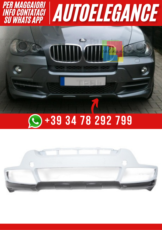 ❤️Spoiler Anteriore Compatibile con BMW X5 E70 2006–2013 – Look M Sport❤️