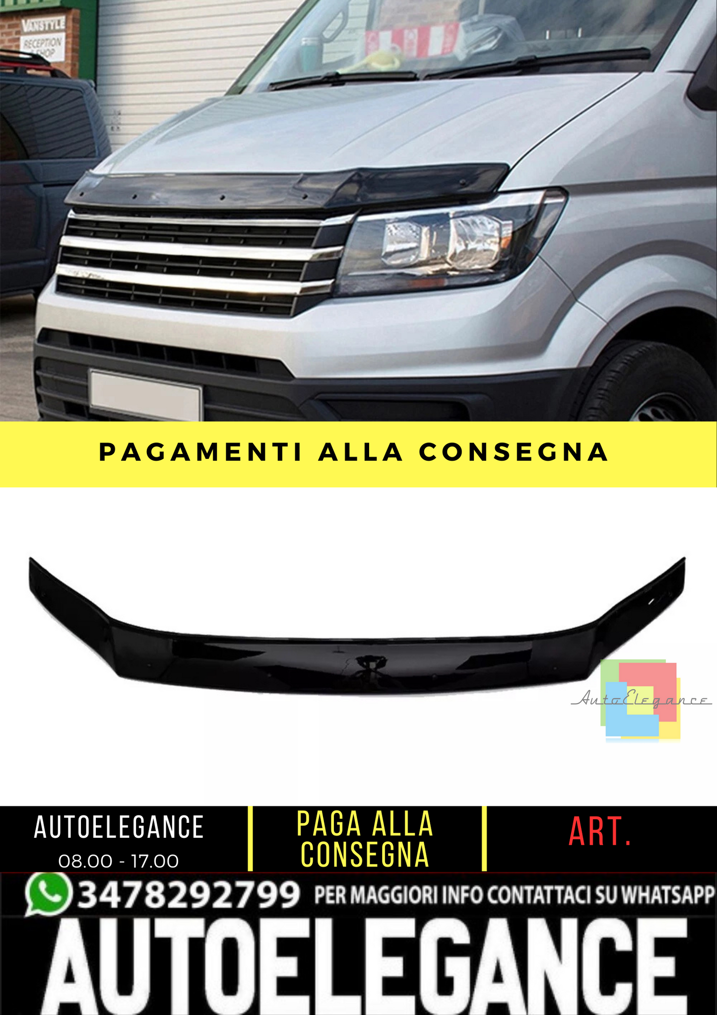 🔥 Protezione cofano adatto per VW Crafter MK2 dal 2017 🔥