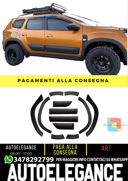 🔥 Kit carrozzeria adatto per DACIA Duster dal 2018 al 2024 12 pz 🔥
