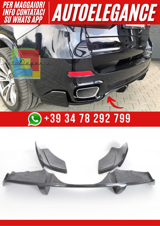 ❤️Splitter Posteriore per Paraurti BMW X5 F15 M-Pack (2013–2018)❤️