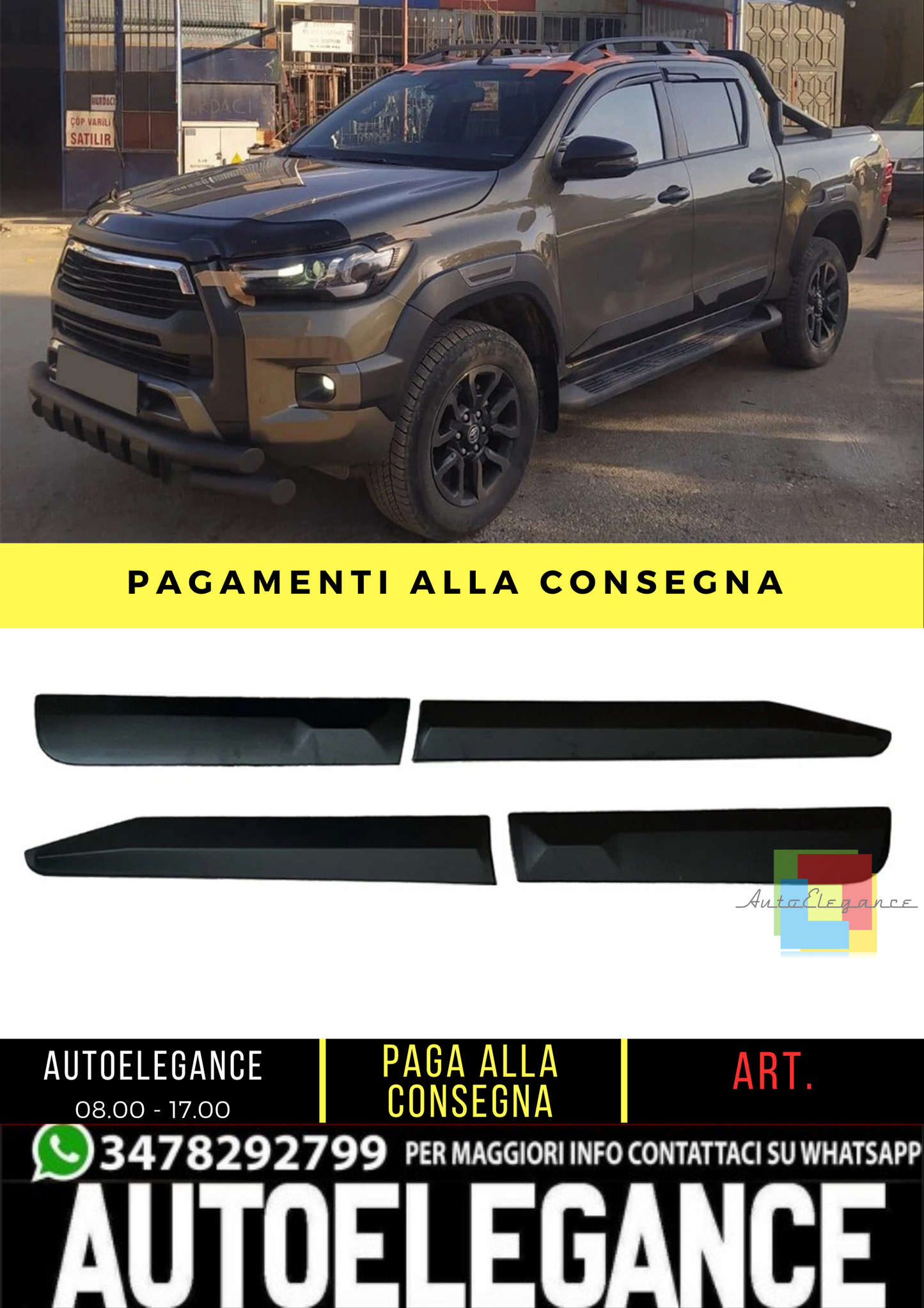 🔥 Copriscocca adatto per TOYOTA Hilux 8 Generation dal 2015 v2 in poi 🔥