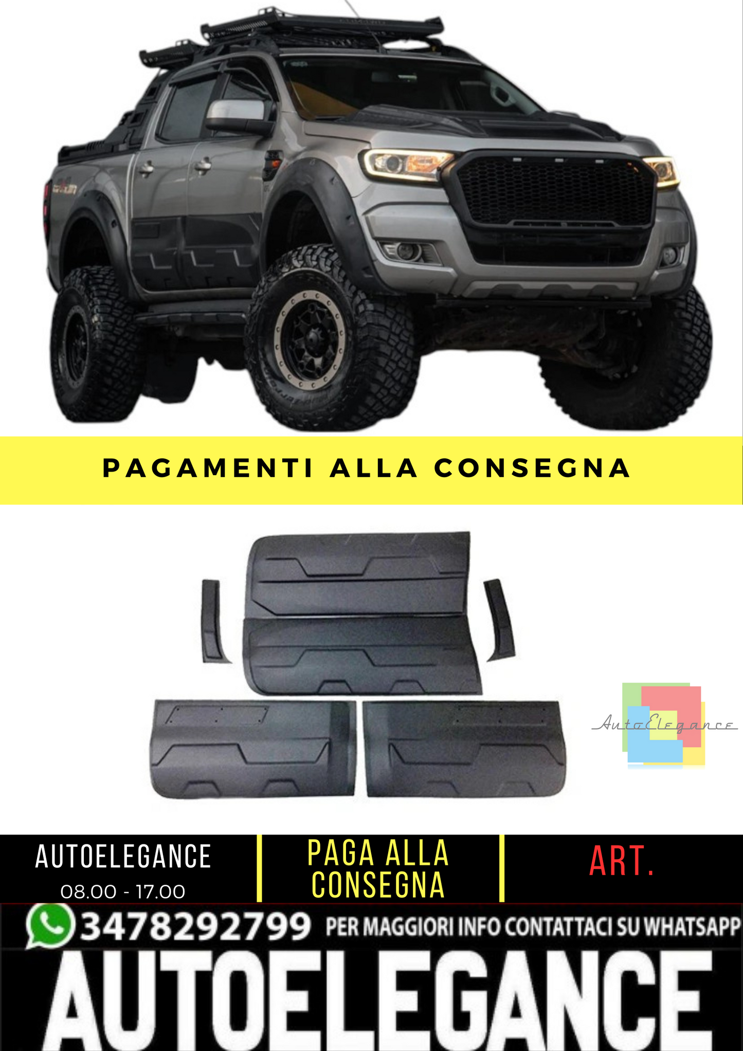 🔥 Copriscocca adatto per FORD Ranger dal 2012 al 2022 Jumbo 🔥