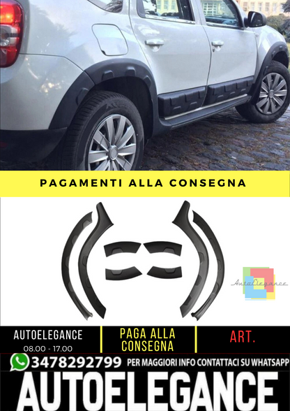 🔥 Strisce di protezione passaruota adatto per DACIA Duster dal 2010 al 2017 🔥