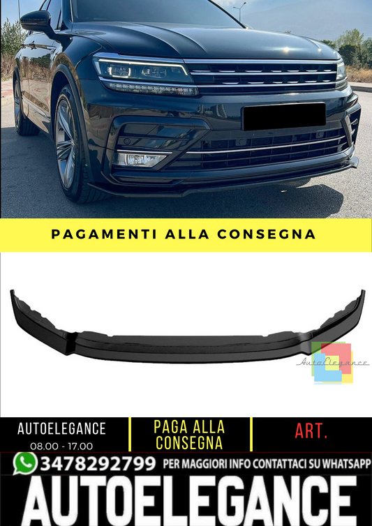 🔥 Spoiler Anteriore adatto per VW Tiguan MK2 RLine dal 2015 al 2020 🔥