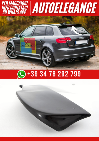 ❤️Spoiler Tetto Compatibile con Audi A3 8PA Sportback 2003–2013 Look RS3❤️