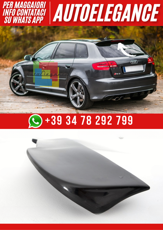 ❤️Spoiler Tetto Compatibile con Audi A3 8PA Sportback 2003–2013 Look RS3❤️