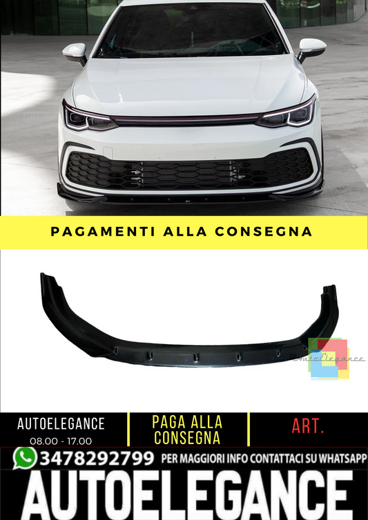 🔥 Spoiler Anteriore adatto per VW Golf 8 GTI GTE R Line 2020-2024 🔥