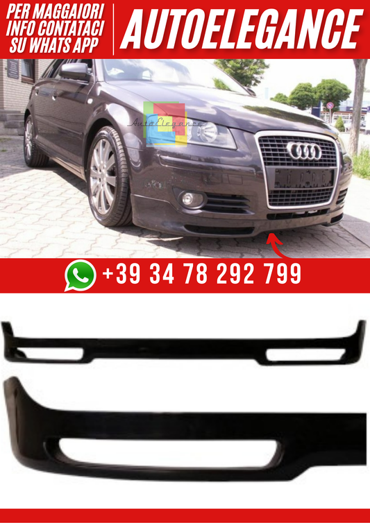 ❤️Spoiler Anteriore Compatibile con Audi A3 8P/8PA 2005–2008 – Versione II❤️