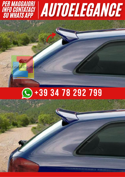 ❤️Spoiler Tetto Posteriore Audi A3 8P 3 Porte 2003–2012  Ver.3❤️