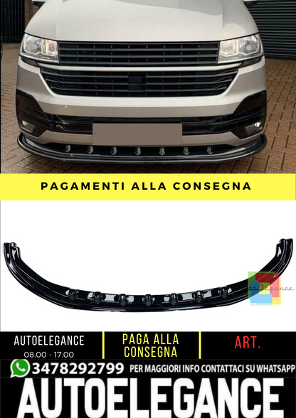 🔥 Spoiler Anteriore adatto per VW Transporter T6 1 dal 2019 al 2024 🔥