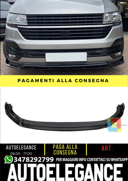 🔥 Spoiler Anteriore adatto per VW Transporter T6 1 dal 2019 al 2024 🔥