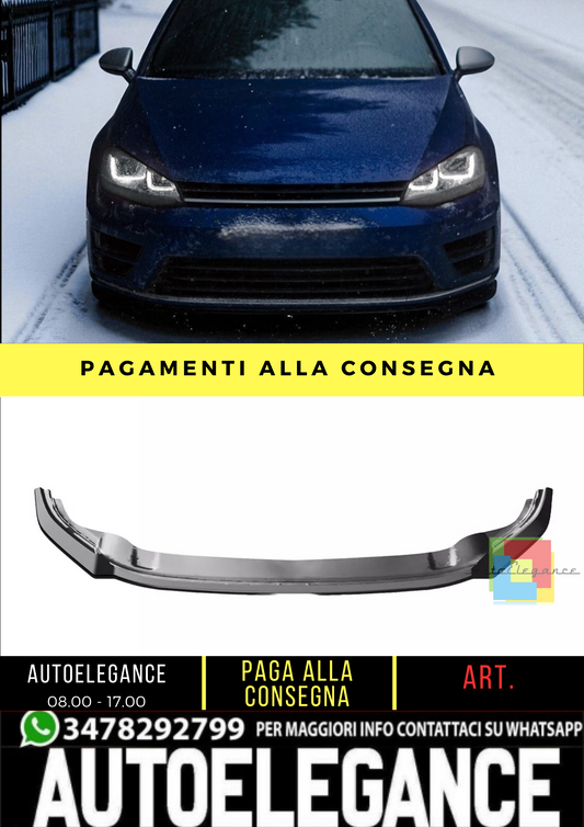 🔥 Spoiler Anteriore adatto per VW Golf MK 7 R R Line dal 2013 al 2016 🔥