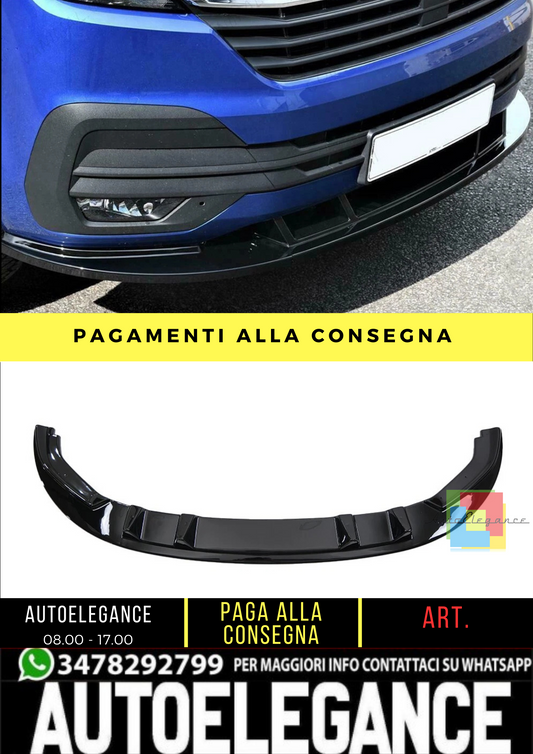 🔥 Spoiler Anteriore adatto per VW Transporter T6 1 dal 2019 al 2024 🔥