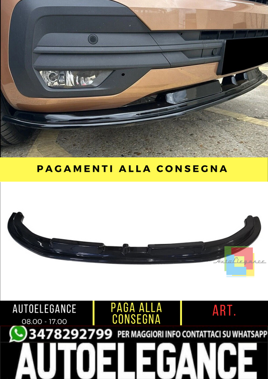 🔥 Spoiler Anteriore adatto per VW Transporter T6 1 dal 2019 al 2024 🔥