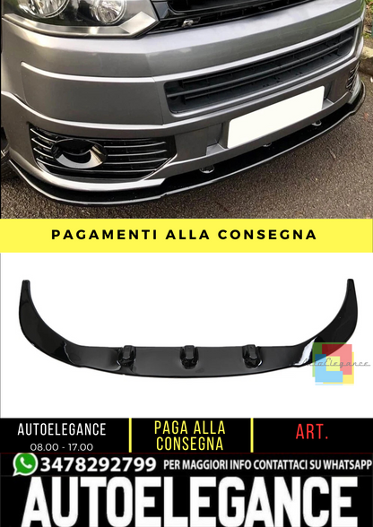 🔥 Spoiler Anteriore adatto per VW Transporter T5 1 Sportline dal 2010-2015 🔥