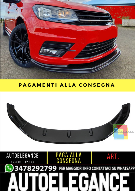 🔥 Spoiler Anteriore adatto per VW Caddy MK4 dal 2015 al 2021 🔥