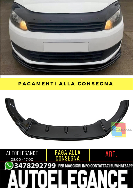 🔥 Spoiler Anteriore adatto per VW Caddy MK3 Facelift dal 2010 al 2015 🔥