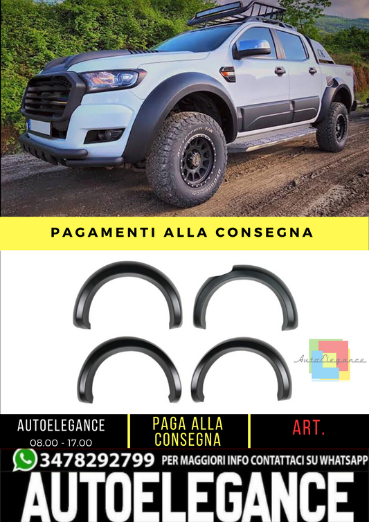 🔥 Copriparafango adatto per FORD Ranger T6 T7 T8 dal 2012 al 2022 🔥